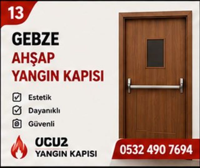 Gebze Ahşap Yangın Kapısı
