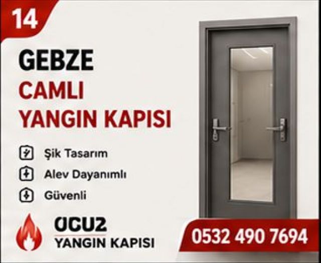 Gebze Camlı Yangın Kapısı