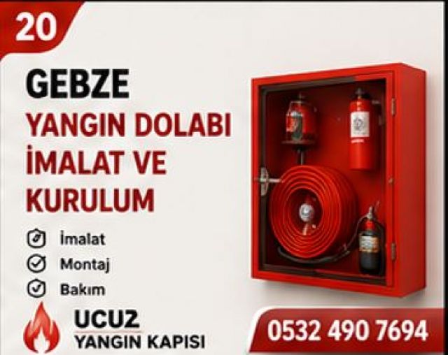 Gebze Yangın Dolabı İmalatı ve Montajı