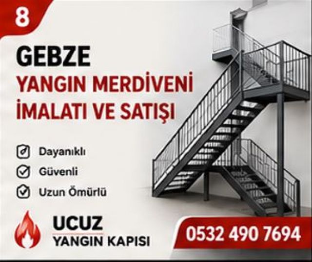 Gebze Yangın Merdiveni İmalatı ve Satışı