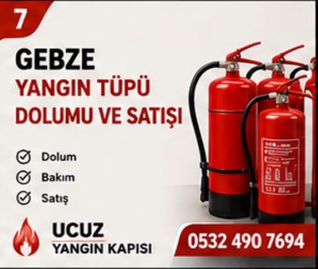 Gebze Yangın Tüpü Dolumu ve Satışı